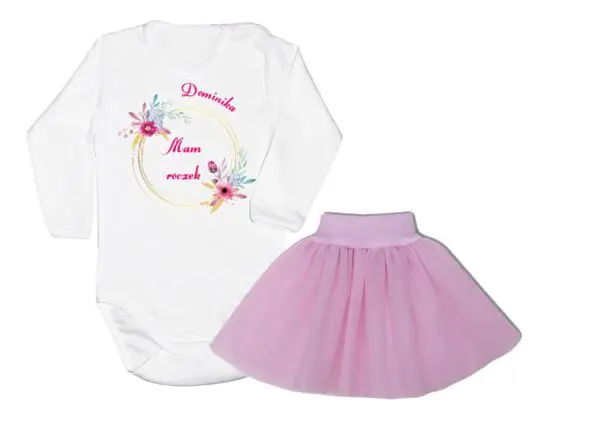 Komplet dziecięcy zestaw body i spódniczka MAM ROCZEK