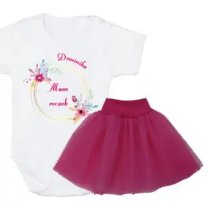 Komplet dziecięcy zestaw body i spódniczka MAM ROCZEK