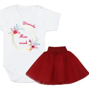 Komplet dziecięcy zestaw body i spódniczka MAM ROCZEK