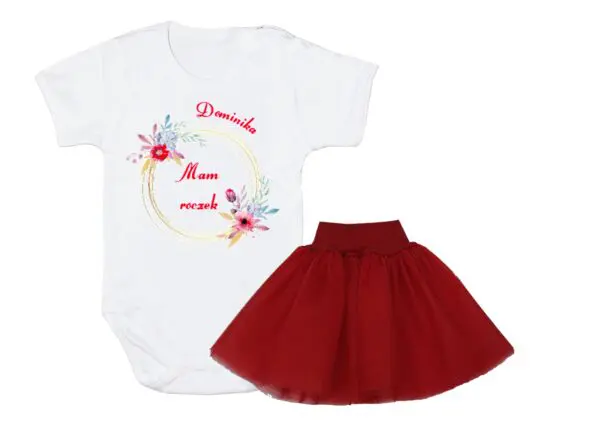 Komplet dziecięcy zestaw body i spódniczka MAM ROCZEK