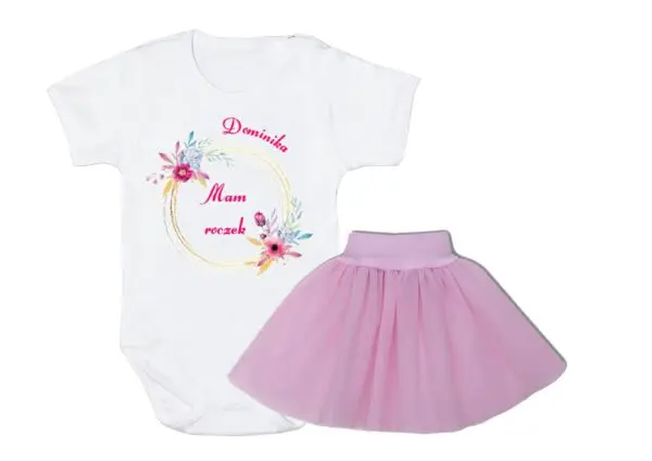 Komplet dziecięcy zestaw body i spódniczka MAM ROCZEK