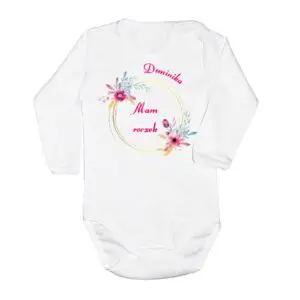 Body długi rękaw Moje Pierwsze urodziny Roczek