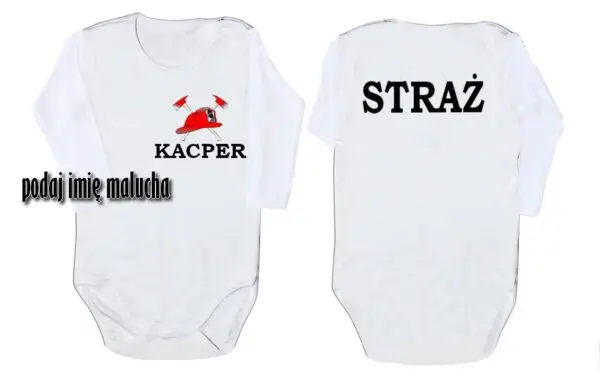 Strażackie Bobo Dream STRAŻ: body dla chłopca/dziewczynki