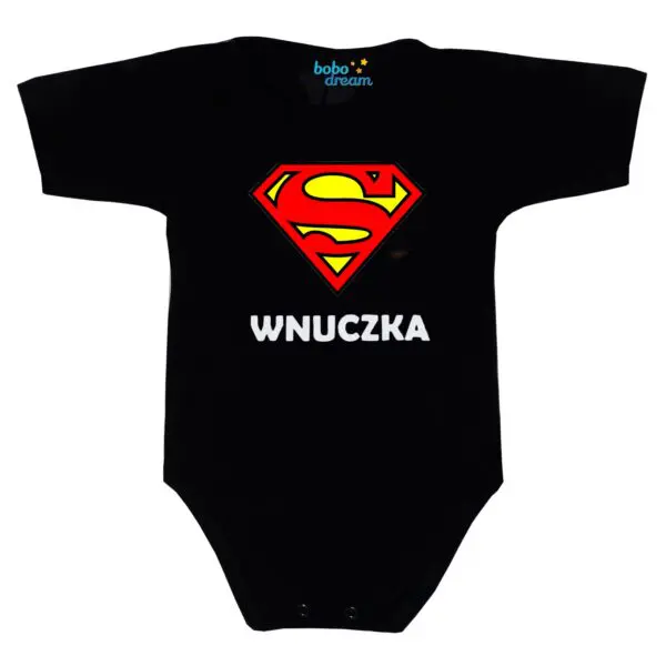 Body SUPER WNUCZKA Polski producent krótki rękaw