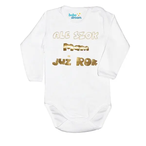Body długi rękaw na 1 urodziny z imieniem