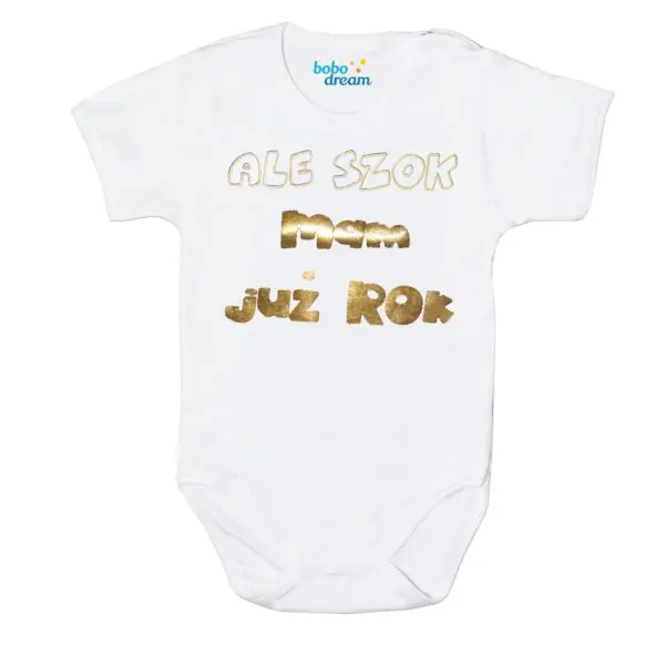 Body krótki rękaw na 1 urodziny z imieniem