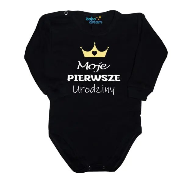 Body długi rękaw na 1 urodziny z imieniem