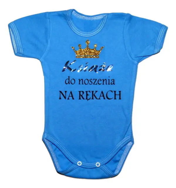 Body niemowlęce NADRUK Książe do noszenia na rękach