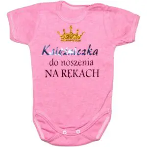 Body niemowlęce NADRUK Księżniczka do noszenia na rękach