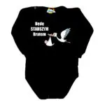 Body niemowlęce NADRUK Będę starszym bratem