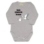 Body niemowlęce NADRUK Będę starszym bratem