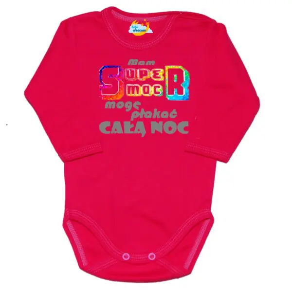 Body niemowlęce MAM SUPER MOC MOGĘ PŁAKAĆ CAŁĄ NOC