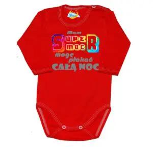 Body niemowlęce MAM SUPER MOC MOGĘ PŁAKAĆ CAŁĄ NOC