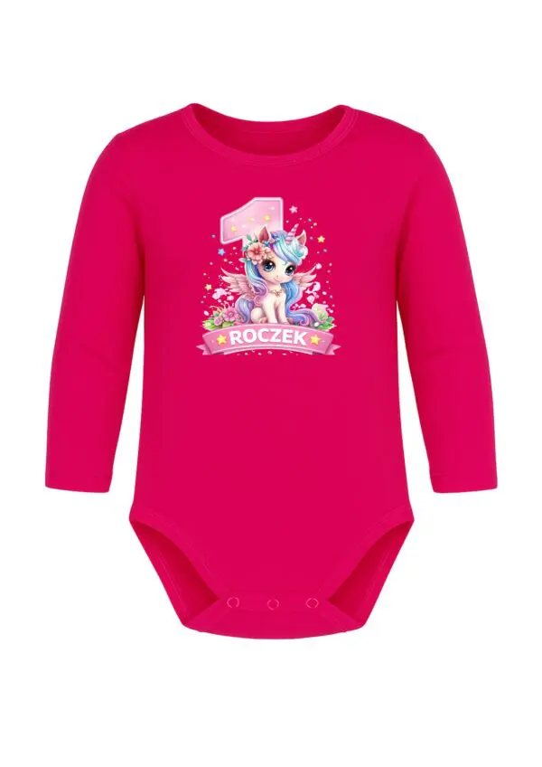 Body niemowlęce NADRUK ROCZEK jednorożec PREZENT