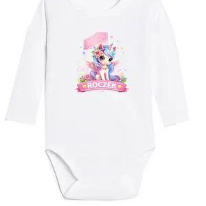 Body niemowlęce NADRUK ROCZEK jednorożec PREZENT
