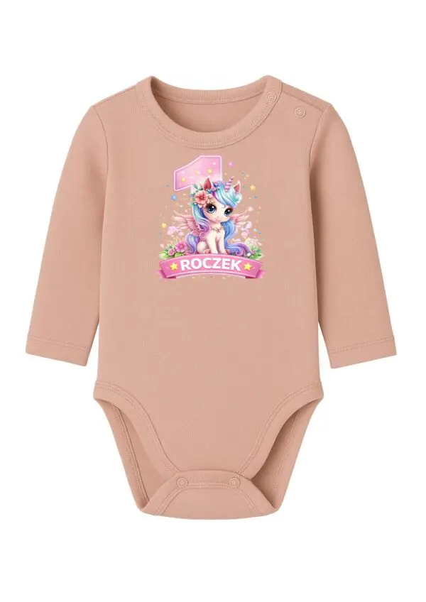 Body niemowlęce NADRUK ROCZEK jednorożec PREZENT