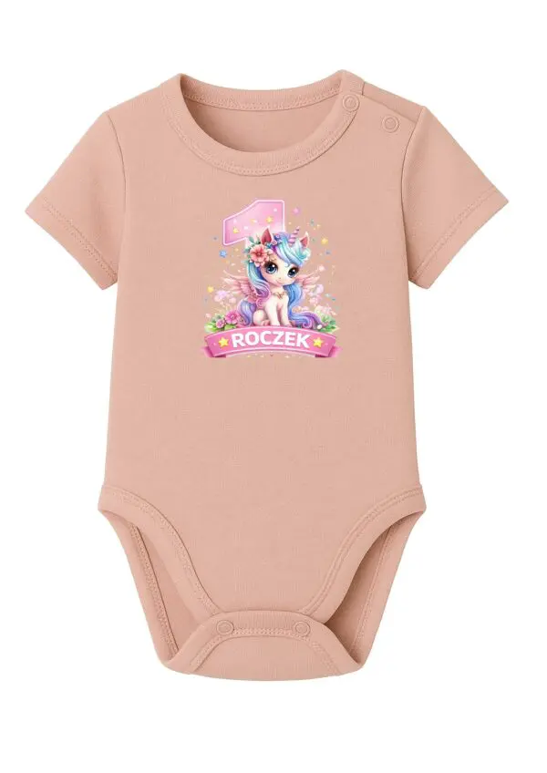 Body niemowlęce NADRUK ROCZEK jednorożec PREZENT