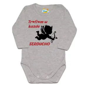 Body niemowlęce NADRUK trafiłem w każde serduszko
