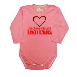 Body niemowlęce NADRUK Ukochana wnuczka babci i dziadka