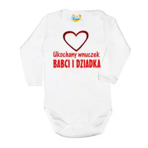 Body niemowlęce NADRUK Ukochany wnuczek babci i dziadka