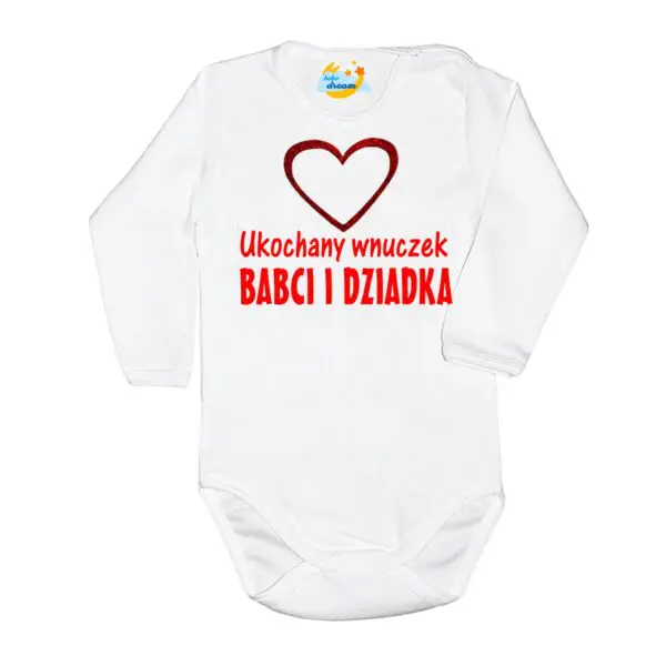 Body niemowlęce NADRUK Ukochany wnuczek babci i dziadka