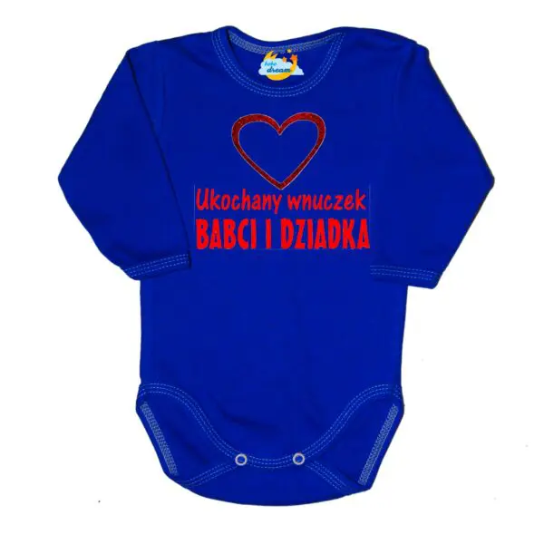 Body niemowlęce NADRUK Ukochany wnuczek babci i dziadka