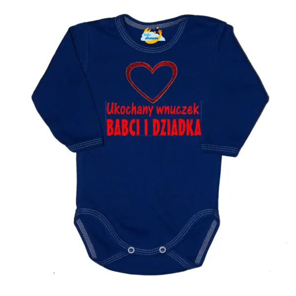 Body niemowlęce NADRUK Ukochany wnuczek babci i dziadka