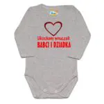 Body niemowlęce NADRUK Ukochany wnuczek babci i dziadka