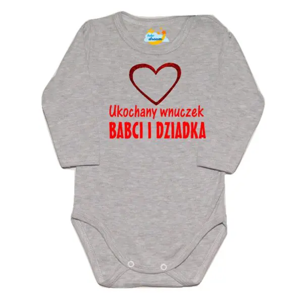 Body niemowlęce NADRUK Ukochany wnuczek babci i dziadka