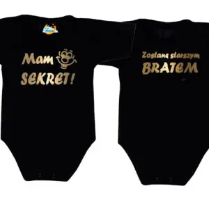 Body niemowlęce MAM SEKRET BĘDĘ STARSZYM BRATEM