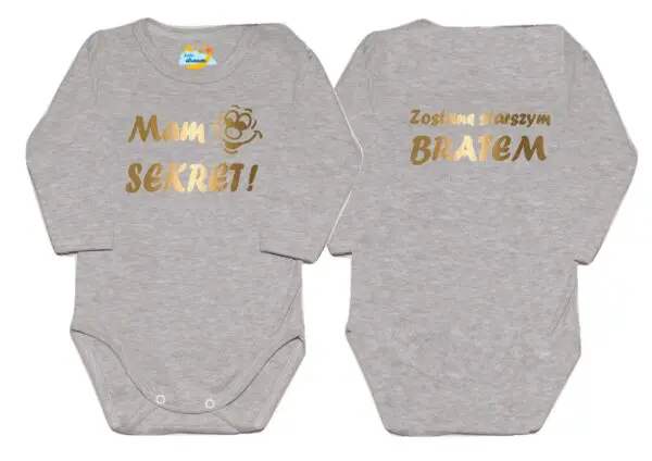 Body niemowlęce MAM SEKRET BĘDĘ STARSZYM BRATEM