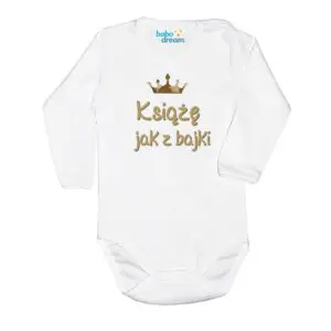 Body niemowlęce NADRUK Książe jak z bajki