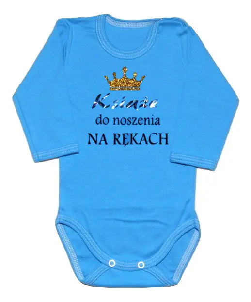 Body niemowlęce NADRUK Książe do noszenia na rękach