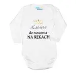 Body niemowlęce NADRUK Książe do noszenia na rękach
