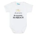 Body niemowlęce NADRUK Książe do noszenia na rękach