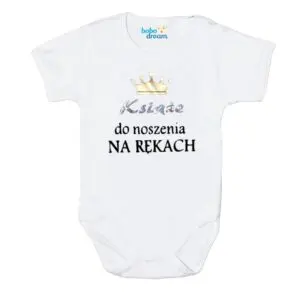 Body niemowlęce NADRUK Książe do noszenia na rękach