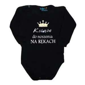 Body niemowlęce NADRUK Książe do noszenia na rękach