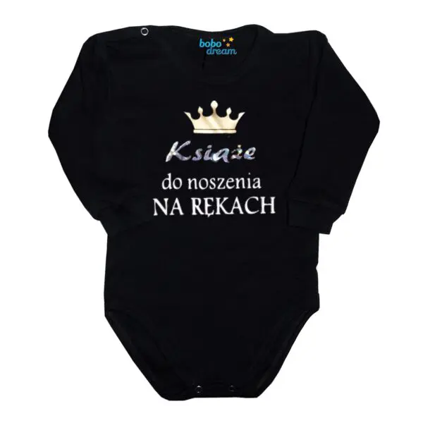 Body niemowlęce NADRUK Książe do noszenia na rękach