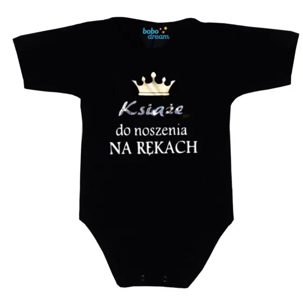 Body niemowlęce NADRUK Książe do noszenia na rękach
