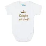 Body niemowlęce NADRUK Książe do noszenia na rękach