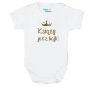 Body niemowlęce NADRUK Książe do noszenia na rękach