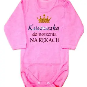 Body niemowlęce NADRUK Księżniczka do noszenia na rękach