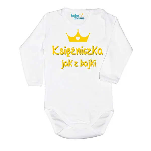 Body niemowlęce NADRUK Księżniczka jak z bajki