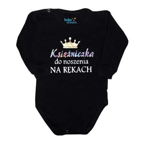 Body niemowlęce NADRUK Księżniczka do noszenia na rękach
