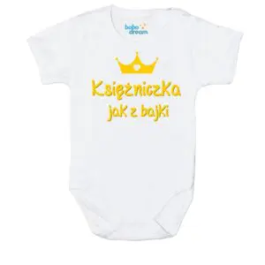 Body niemowlęce NADRUK Księżniczka jak z bajki