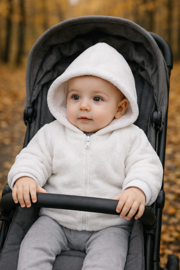 Kurteczka Wiosenna dla Niemowlaka – Miękka, Lekka i Urocza Biała