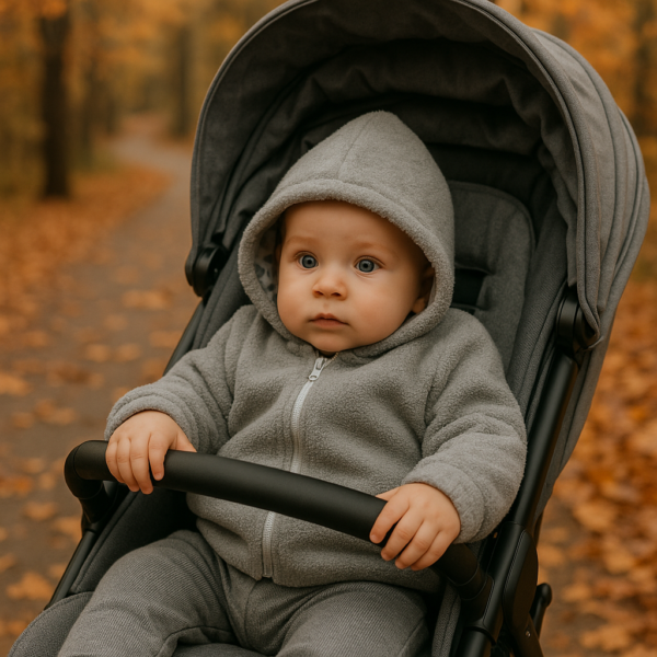 Kurteczka Wiosenna dla Niemowlaka – Miękka, Lekka i Urocza Szara