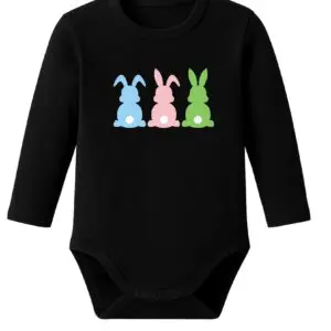 Body niemowlęce Wielkanocne ZAJĄCZEK KRÓLIK KURCZAK | bawełna | prezent