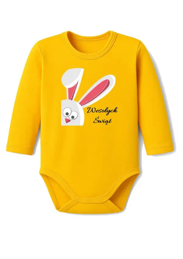 Body niemowlęce Wielkanocne ZAJĄCZEK KRÓLIK KURCZAK | bawełna | prezent