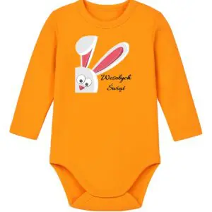 Body niemowlęce Wielkanocne ZAJĄCZEK KRÓLIK KURCZAK | bawełna | prezent